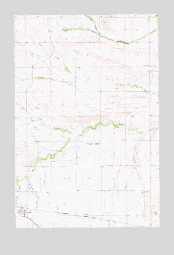 Geyser, MT USGS Topographic Map