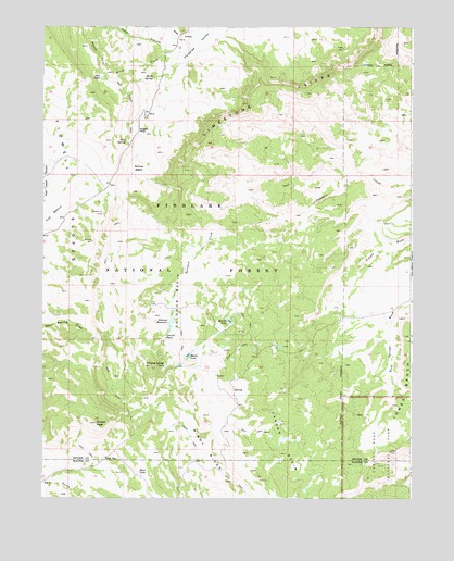 Geyser Peak, UT USGS Topographic Map