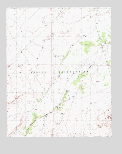 Giants Chair, AZ USGS Topographic Map