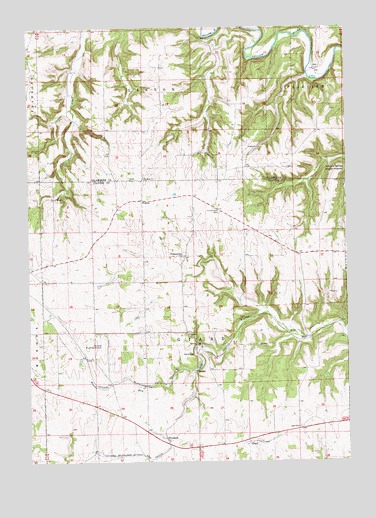 Giard, IA USGS Topographic Map