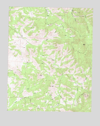 Gibbon Peak, CA USGS Topographic Map