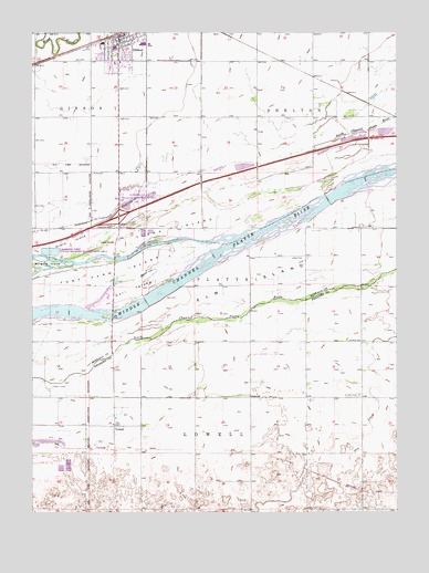 Gibbon South, NE USGS Topographic Map