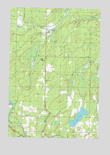 Gibbs City, MI USGS Topographic Map
