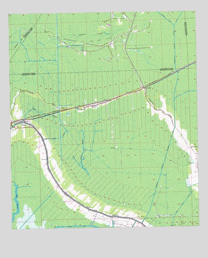 Gibson, LA USGS Topographic Map