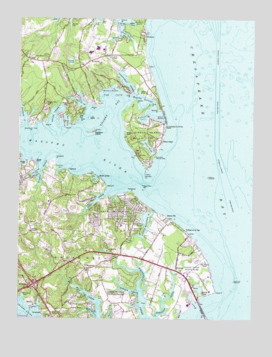 Gibson Island, MD USGS Topographic Map