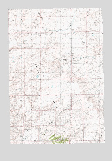 Gibson SW, MT USGS Topographic Map