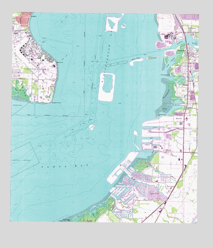 Gibsonton, FL USGS Topographic Map