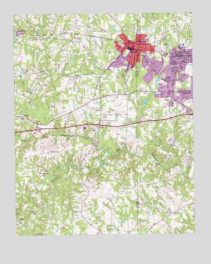 Gibsonville, NC USGS Topographic Map