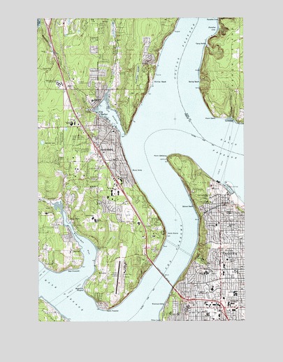 Gig Harbor, WA USGS Topographic Map