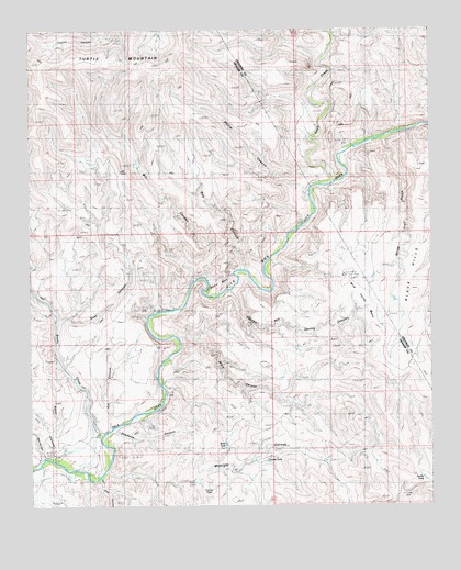Gila Box, AZ USGS Topographic Map
