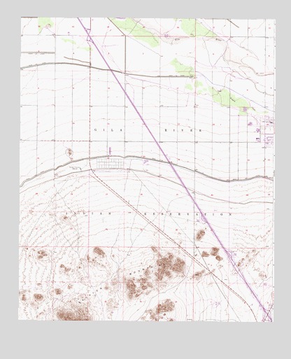Gila Butte SE, AZ USGS Topographic Map