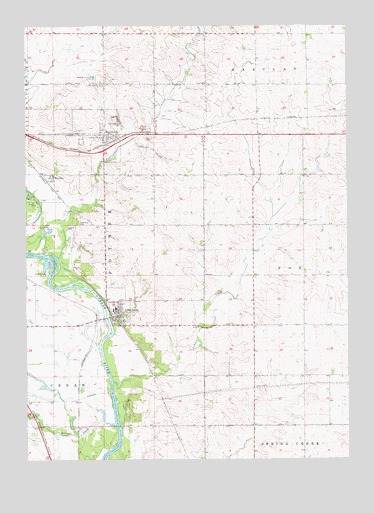 Gilbertville, IA USGS Topographic Map