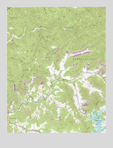 Gilboa, WV USGS Topographic Map