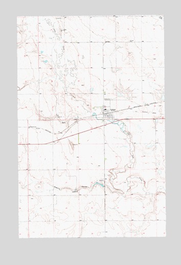 Gildford, MT USGS Topographic Map