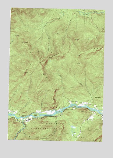 Gilead, ME USGS Topographic Map