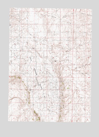 Gillam Draw West, WY USGS Topographic Map