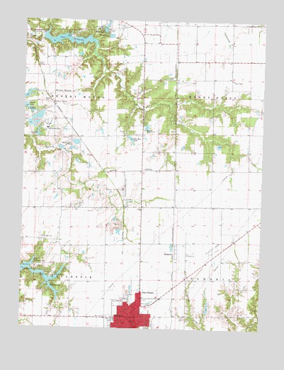 Gillespie North, IL USGS Topographic Map