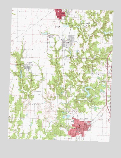Gillespie South, IL USGS Topographic Map