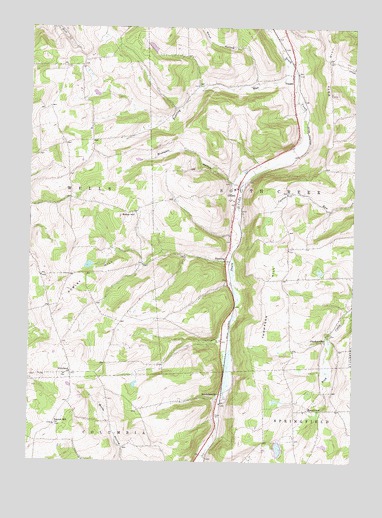 Gillett, PA USGS Topographic Map