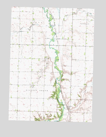 Gillett Grove, IA USGS Topographic Map