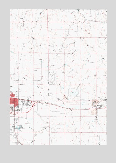 Gillette East, WY USGS Topographic Map