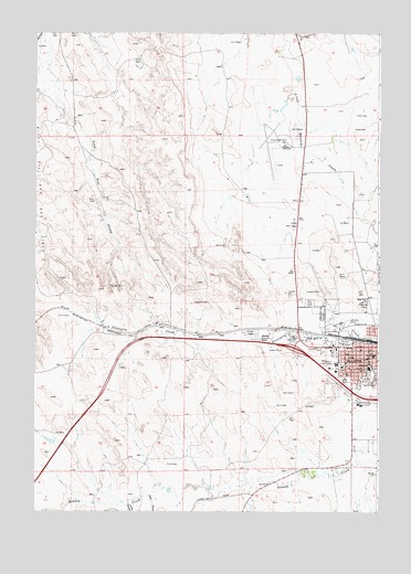 Gillette West, WY USGS Topographic Map