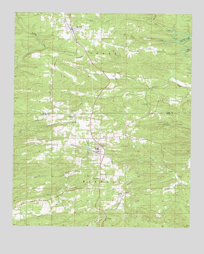 Gillham, AR USGS Topographic Map