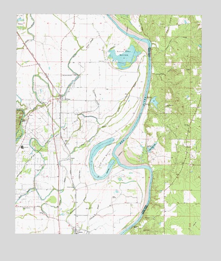 Gilliam, LA USGS Topographic Map