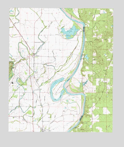 Gilliam, LA USGS Topographic Map