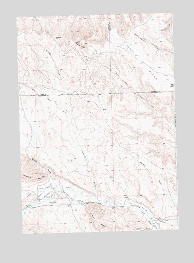 Gillies Draw, WY USGS Topographic Map