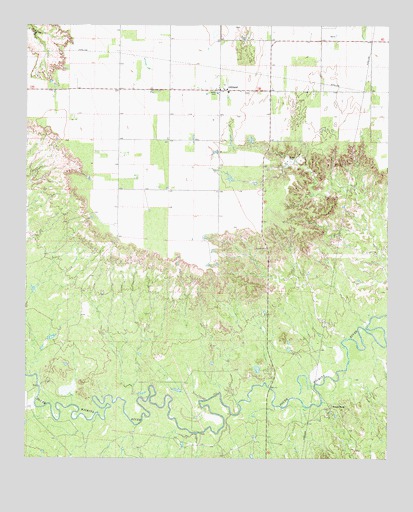 Gilliland, TX USGS Topographic Map