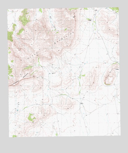 Gilliland Peak, TX USGS Topographic Map