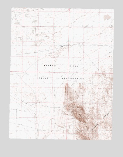 Gillis Canyon NW, NV USGS Topographic Map