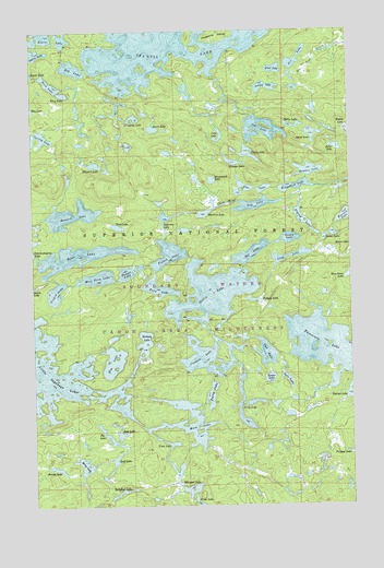 Gillis Lake, MN USGS Topographic Map