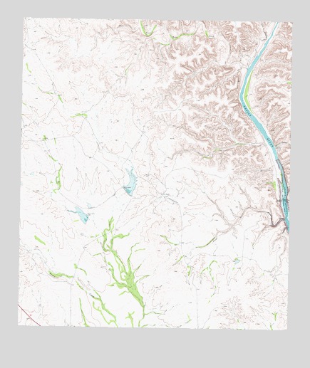 Gillis Ranch, TX USGS Topographic Map