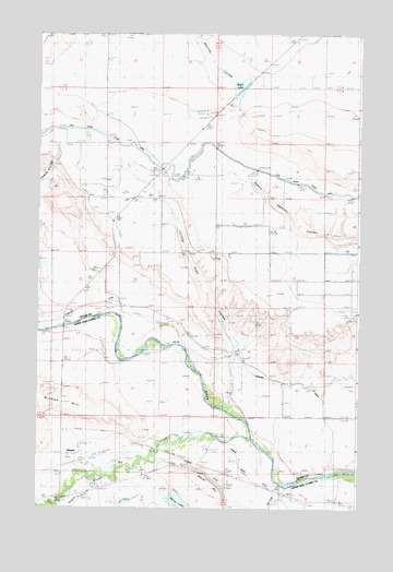 Gilman, MT USGS Topographic Map