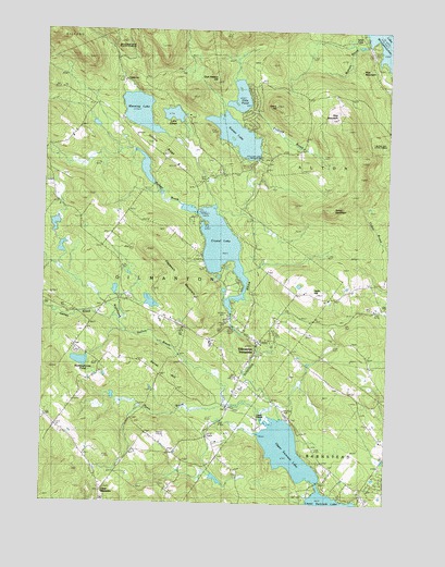 Gilmanton Ironworks, NH USGS Topographic Map