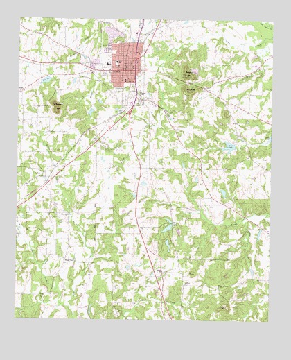 Gilmer, TX USGS Topographic Map