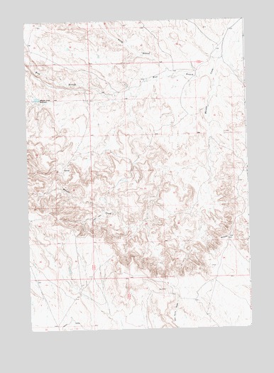 Gilmore Hill, WY USGS Topographic Map