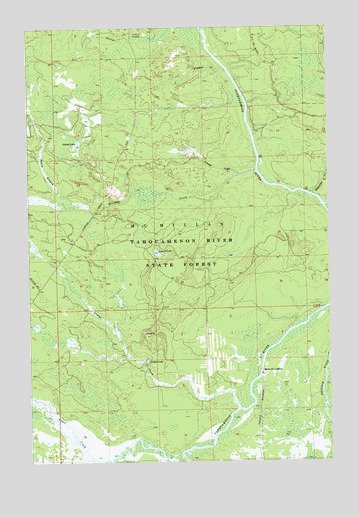 Gimlet Creek, MI USGS Topographic Map