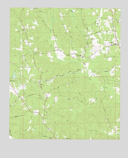 Gin Creek, AL USGS Topographic Map