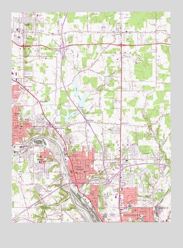 Girard, OH USGS Topographic Map
