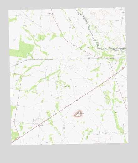 Girvin, TX USGS Topographic Map