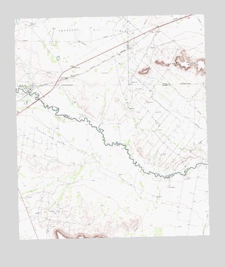 Girvin SE, TX USGS Topographic Map