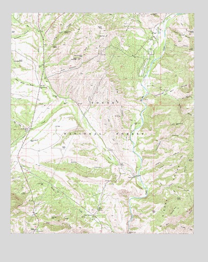 Gisela, AZ USGS Topographic Map