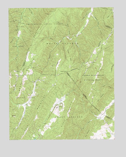 Glace, WV USGS Topographic Map