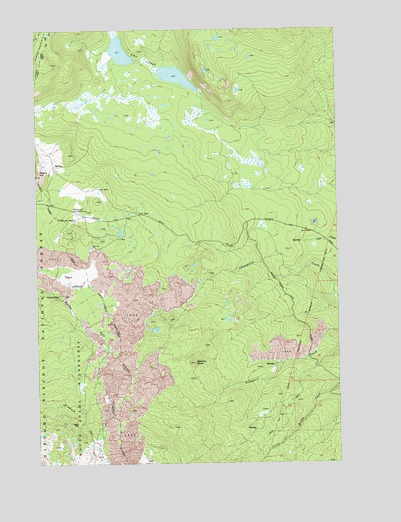 Glaciate Butte, WA USGS Topographic Map