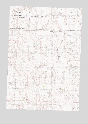 Glad Valley, SD USGS Topographic Map