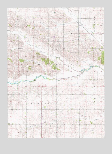 Gladbrook NE, IA USGS Topographic Map