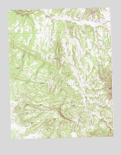 Glade Mountain, CO USGS Topographic Map